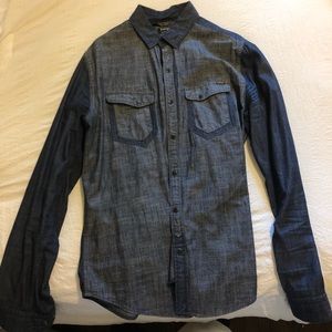 Long sleeve jean button down